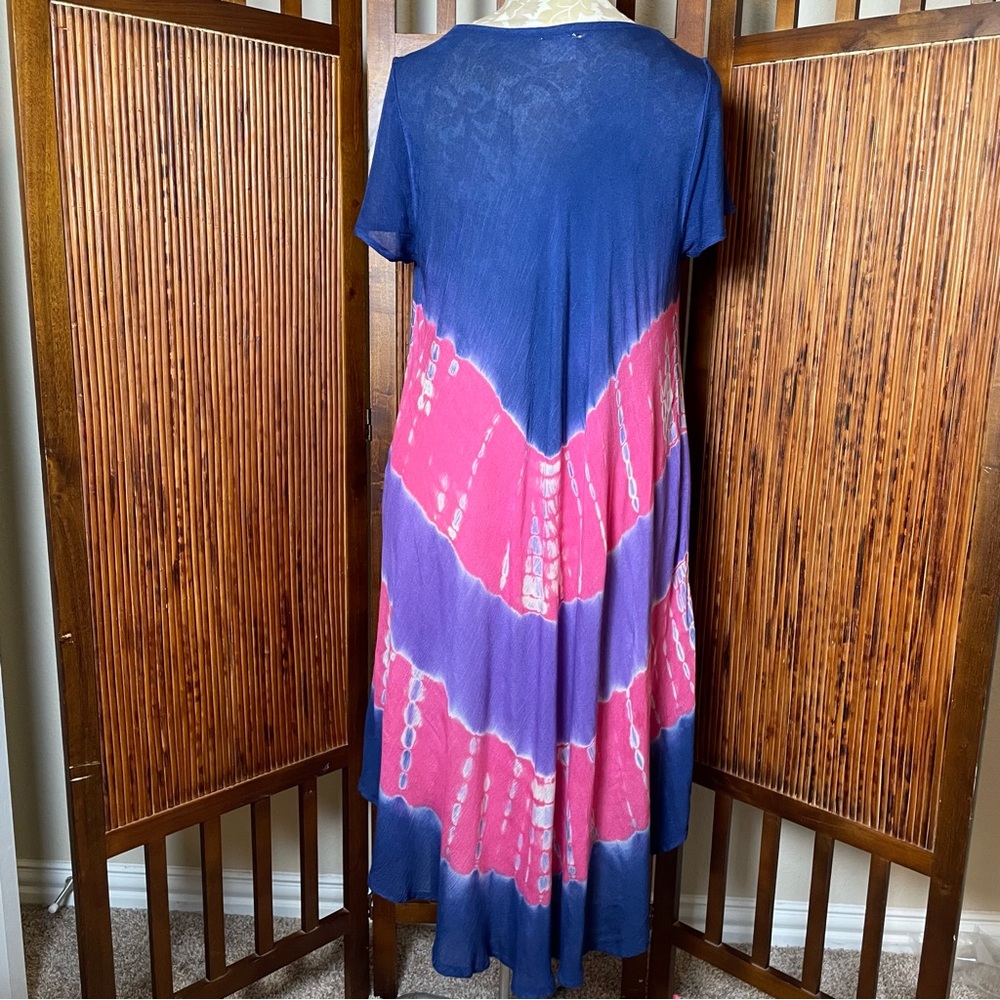🌺 Exert Brand Floral Multicolor Asymmetrical Dress – Women’s Size OS 🌺 - Picture 5 of 15